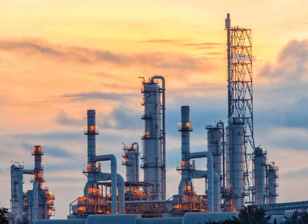A powerplant during dawn